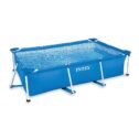 Intex 8.5 x 5.3 x 2.13 Foot Rectangular Frame Above Ground Swimming Pool, Blue