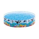 Intex Deep Blue Sea 8FT x 18IN Round Snapset Swimming Pool