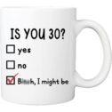 Is You 30? I Might Be Mug, 1992 Birthday Gifts For Women, Turning 30 Year Old Birthday Gifts, Born in...