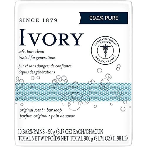 Ivory Original Bar Soap (10 Bars of 4 Oz Each), 39.8 Oz
