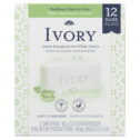 Ivory Bar Soap Notes of Aloe, for All Skin Types, 3.17 oz., 12 Count