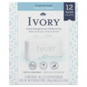 Ivory Bar Soap, Original Scent, for All Skin Types, 12 Count, 3.17 oz