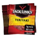 Jack Link’s Beef Jerky 20 Count Multipack, Teriyaki, 20, .625 oz. Bags – Flavorful Meat Snack for Lunches, Ready to...