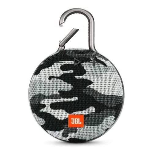 JBL Clip 3, Black Camo - Waterproof, Durable & Portable Bluetooth Speaker - Up to 10 Hours of Play -...