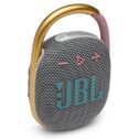 JBL Portable Bluetooth Speaker with Waterproof, Gray, JBLCLIP4GRYAM