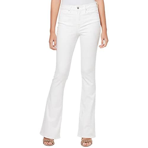 Jessica Simpson Women's Misses Adored High Rise Flare Jean, White, 31
