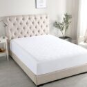 JML Fitted Mattress Pad Cover For Queen Bed -Quilted Mattress Protector 16