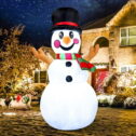 Joiedomi 6 ft Tall Christmas Inflatable Snowman with Build-in LEDs, Blow Up Snowman Inflatables for Xmas Party Indoor, Outdoor, Yard,Garden,Lawn...