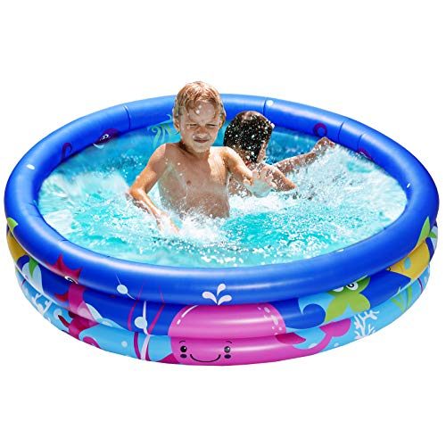Joyjoz Kiddie Inflatable Swimming Pool for Kids, Inflatable Pool Blow Up Pool for Kids/Girl/Boy, 48