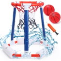 JoyStone Floating Basketball Hoop for Swimming Pool, Kids Adult, 2 Balls & Pump, Unisex, Pool Toys