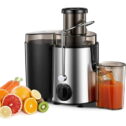 Juicer, Juicer Machine Vegetable and Fruit, Juice Extractor Easy to Clean, Centrifugal Juicer with 3'' Feed Chute, Stainless Steel, 3...