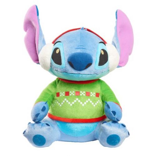 Just Play Disney Holiday 11-inch Large Stitch Plush, Lilo & Stitch, Stuffed Animal, Alien, Preschool Ages 2 up