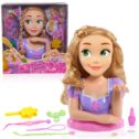 Just Play Disney Princess Deluxe Rapunzel Styling Head, 13-pieces, Kids Toys for Ages 3 up