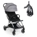 KARMAS PRODUCT Baby Stroller Travel System - Lightweight Folding Compact Pushchair with Adjustable Canopy, Backrest, Reclining Seat, Safety Harness, Storage...
