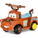 Kid Trax Toddler Disney Cars 3 Tow-Mater Electric Quad Ride On Toy, Kids 1.5-3 Years Old, 6 Volt Battery and...