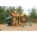 KidKraft Paramount Wooden Swing Set / Playset with Tunnel, Slides and Kitchens