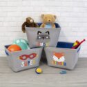 KIDS 3 pc Canvas Storage Set - adventure theme