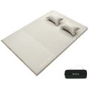 KingCamp KingCamp Self-Inflating Sleeping Pad Queen Size Foam Mat Camping Mattress with 2 Pillows for Outdoors 78” x 51.2”