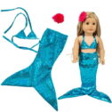 Kiplyki Cute Two-piece Swimsuit Clothes Girl For 18 inch Doll Accessory Girl's Toy BU
