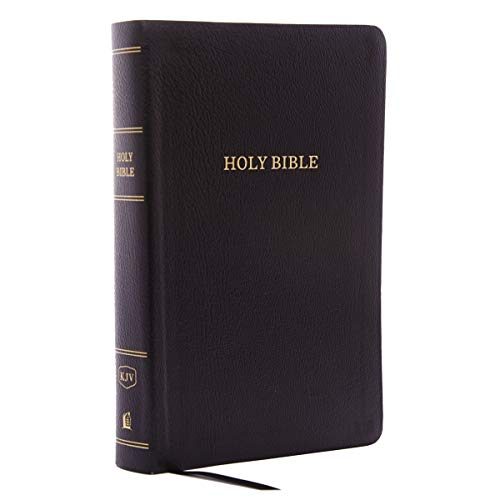 KJV Holy Bible, Personal Size Giant Print Reference Bible, Black Bonded Leather, 43,000 Cross References, Red Letter, Comfort Print: King...