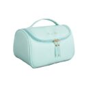 Large Capacity PU Leather Makeup Bag, Portable Travel Cosmetic Bag Multifunction Storage Pouch Brushes Holder Beauty Zipper Organizer Toiletry Bag...