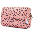 Large Makeup Bag Zipper Pouch Travel Cosmetic Organizer for Women and Girls (Large, Leopard)