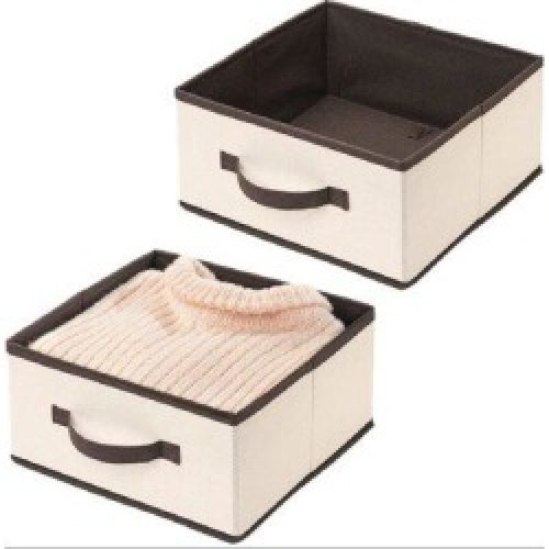 Latitude Run® Soft Fabric Modular Closet Organizer Box w/ Handle For Cube Storage Units In Closet, Bedroom To Hold Clothing,...