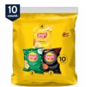 Lay's Potato Chips, 3 Flavor Variety Pack, 1 oz Bags, 10 Count