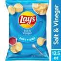 Lay's Salt & Vinegar Flavored Potato Chips, Party Size, 12.5 oz Bag