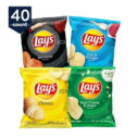 Lay's Potato Chip Variety Pack Snack Chips, 40 Count Multipack