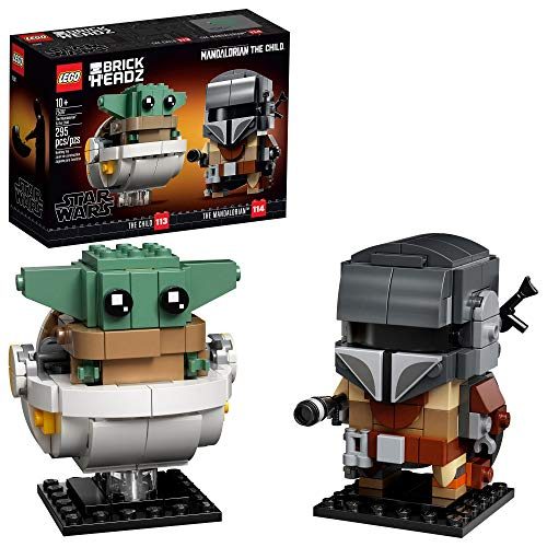 LEGO BrickHeadz Star Wars The Mandalorian & The Child 75317 Building Kit, Toy for Kids and Any Star Wars Fan...