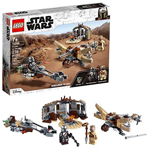 LEGO Star Wars: The Mandalorian Trouble on Tatooine 75299 Awesome Toy Building Kit for Kids Featuring The Child, New 2021...