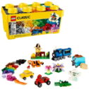 LEGO Classic Medium Creative Brick Box , Toy Set with Train, Car, Tiger, Christmas Gift for Kids 4+, 10696