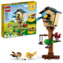 LEGO Creator 3in1 Birdhouse 31143, Birds to Hedgehog to Beehive Set, Forest Animal Figures, Building Toys for Kids Ages 8...