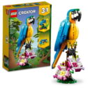 LEGO Creator 3 in 1 Exotic Parrot to Frog to Fish Animal Figures Building Toy, Creative Toys for Kids Ages...