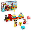 LEGO DUPLO Disney Mickey & Minnie Birthday Train 10941, Building Toys for Toddlers with Number Bricks, Cake and Balloons, 2...