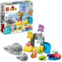 LEGO DUPLO Wild Animals of the Ocean Set 10972, with Whale and Turtle Sea Animal Figures & Playmat, Educational Toys...