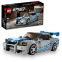 LEGO Speed Champions 2 Fast 2 Furious Nissan Skyline GT-R (R34) 76917 Race Car Toy Model Building Kit, Collectible with...