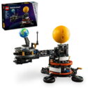 LEGO Technic Planet Earth and Moon in Orbit Building Set, Outer Space Birthday Gift for 10 Year Olds, Solar System...