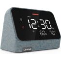 Lenovo Smart Clock Essential with Alexa Built-in, Digital Monochrome LED with Auto-Adjustable Brightness, Smart Alarm Clock with Speaker and Mic,...