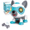 LETBEFUNA Robot Toys for Kids, Electronics Puppy Pet Dog Robot with RGB Light Flashing Eye & DIY Touch Control,Pre-Kindergarten STEM...