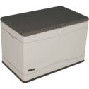 Lifetime Heavy-Duty 80 Gallon Plastic Deck Box, Desert Sand (60103)