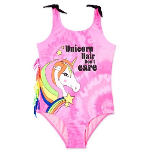 Limited Too Girls Unicorn Hair One Piece Swimsuit, Sizes 4-16
