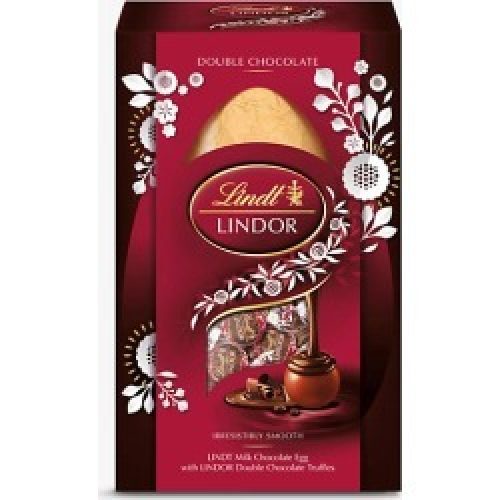 Lindt Lindor Milk Chocolate egg and Double Chocolate Truffles 260g