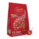 Lindt LINDOR Milk Chocolate Candy Truffles, Valentine's Day Chocolate, 15.2 oz. Bag