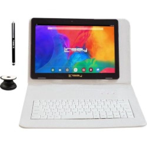 LINSAY 10.1-in Android 11 Tablet 32GB Bundle with Deluxe Crocodile Keyboard Case LINSAY GameStop