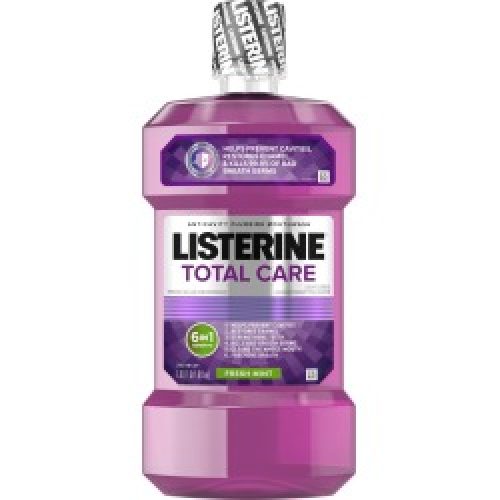 Listerine Total Care Anticavity Fluoride Mouthwash - Fresh Mint, 1 lt