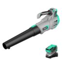 Litheli 20V Cordless Leaf Blower 350CFM 2-Speed Turbine Electric Blowing Leaf for Lawn Yard Road Car, with 4.0Ah Battery &...