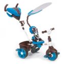 Little Tikes 4-in-1 Sports Trike in Blue and White, Convertible Tricycle for Toddlers with 4 Stages of Growth and Shade...