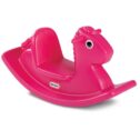 Little Tikes Kids Rocking Horse in Magenta, Classic Indoor Outdoor Toddler Ride-on Toy - For Kids Boys Girls Ages 12...